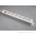 6-outlet UE/Germany Standard PDU Power Strip